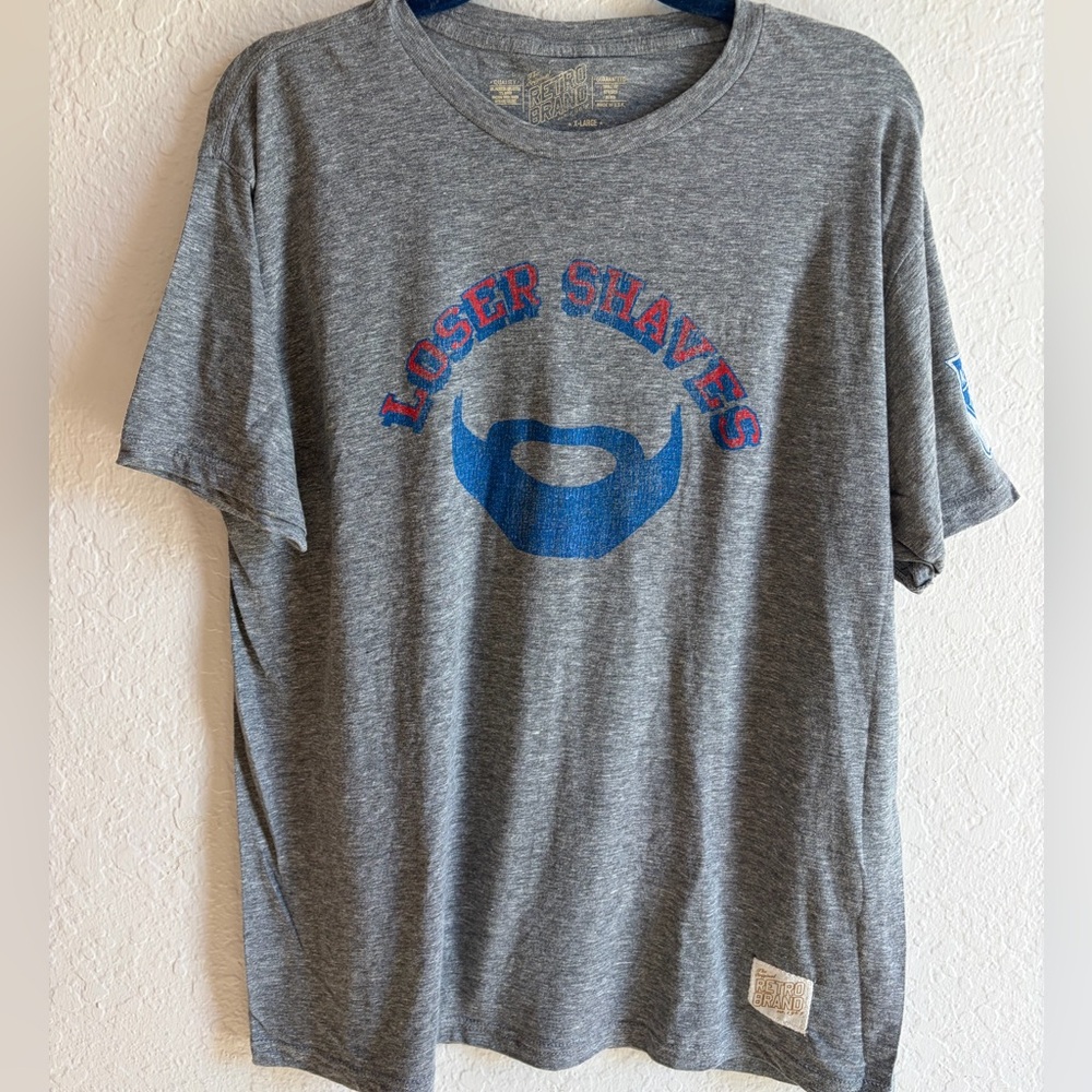 NWOT New York Rangers Original Retro Brand Gray Beardgang T-Shirt - Men’s XL